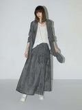 Ink-Washed Draped Striped Blazer - Jamesilva