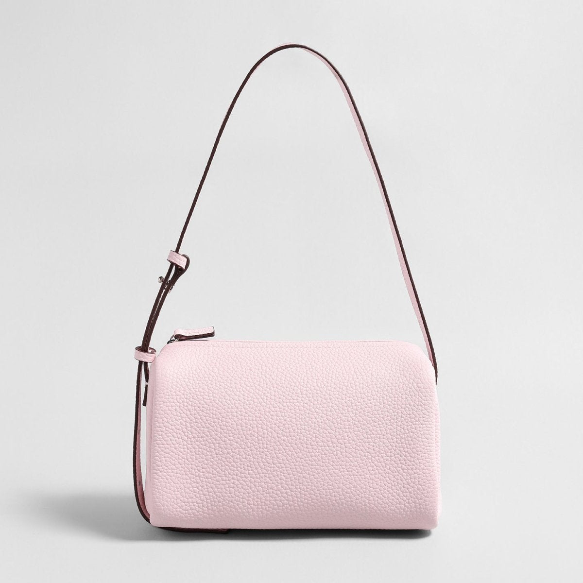 Premium Pebbled Calfskin Cylinder Bag – Trending Barrel Shoulder Crossbody - Jamesilva