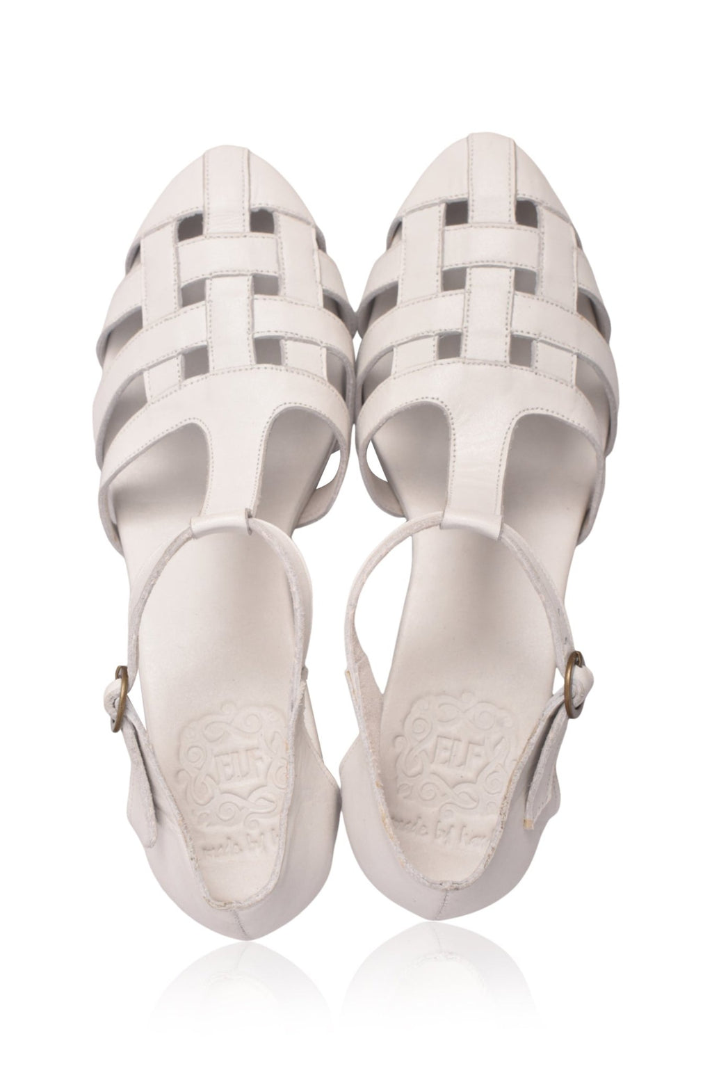 Sydney Woven Leather Heels - Jamesilva